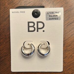 Nordstrom BP Sterling Silver Hoop Earrings